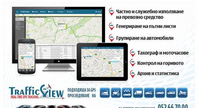 TrafficView - GPS система за проследяване, city of Varna | Mobile Communications
