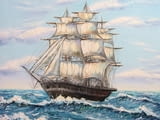Картини морски пейзажи с кораби
