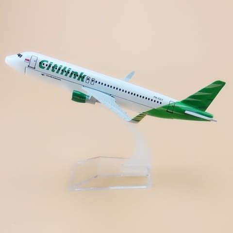Еърбъс 320 самолет модел макет Citilink метален A320 нискотарифни полети лайнер пътници - снимка 1