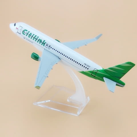 Еърбъс 320 самолет модел макет Citilink метален A320 нискотарифни полети лайнер пътници - снимка 2