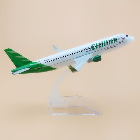 Еърбъс 320 самолет модел макет Citilink метален A320 нискотарифни полети лайнер пътници - снимка 5