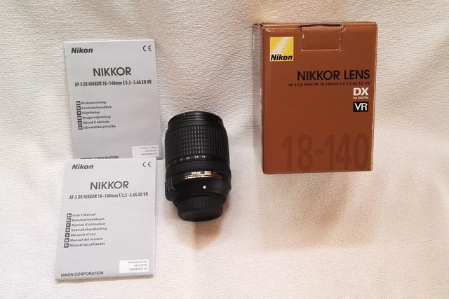 Обектив Nikon NIKKOR 18-140mm + ПОДАРЪЦИ Друг, DSLR - city of Burgas | Photo Cameras - снимка 11
