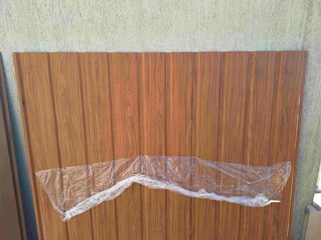 Облицовъчна-фасадна трапецовидна пластифицирана ламарина с дървесна шарка - снимка 2