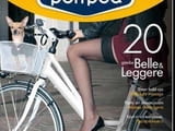 Pompea 20den черни, сиви, кафяви, тъмносини, телесни, бежови прозрачни чорапи със силикон 40-85кг Помпеа