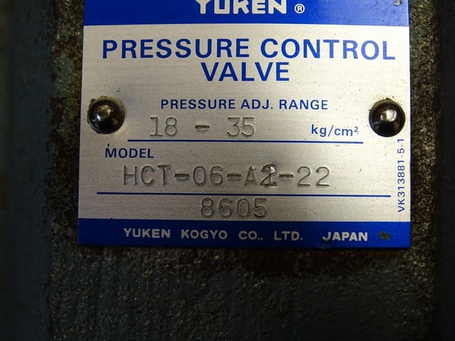Хидравличен клапан YUKEN HCT-06-A2-22 pressure control valve, град Пловдив - снимка 3