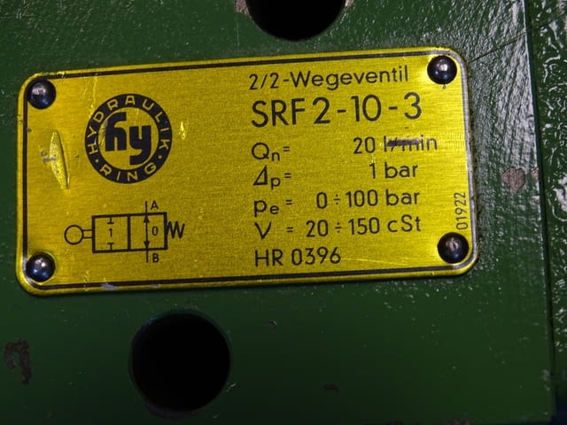 Хидравличен разпределител Hydraulik Ring SRF2-10-3 plunger operated hydraulic valve - снимка 2