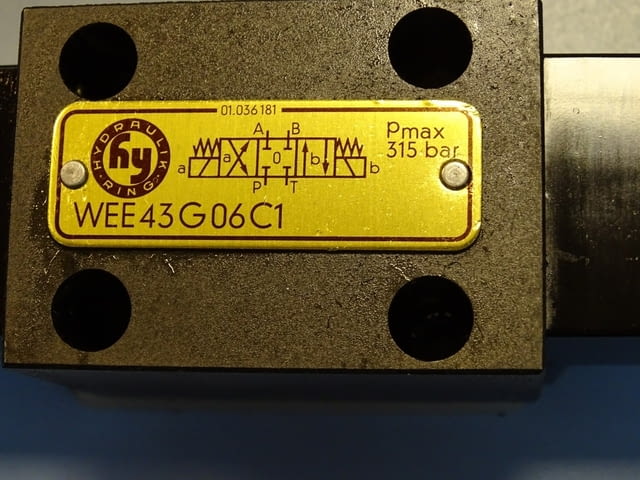 Хидравличен разпределител Hydraulik Ring WEE43G06C1 directional valve 110VAC - снимка 3