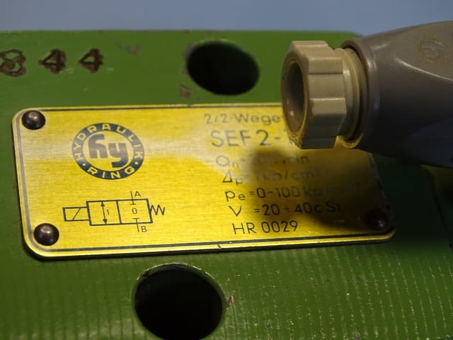 Хидравличен разпределител Hydraulik Ring SEF2-10 directional valve 24VDC - снимка 3