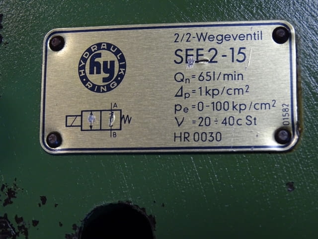 Хидравличен разпределител Hydraulik Ring SFE2-15 directional valve 24VDC - снимка 4