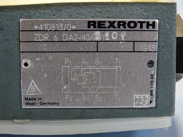 Регулатор на налягане Rexroth ZDR6DA2-40/210V pressure reducing valve - снимка 2