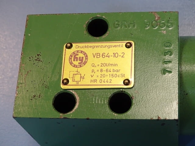 Хидравличен разпределител Hydraulik Ring VB64-10-2 pressure relief valve - снимка 3