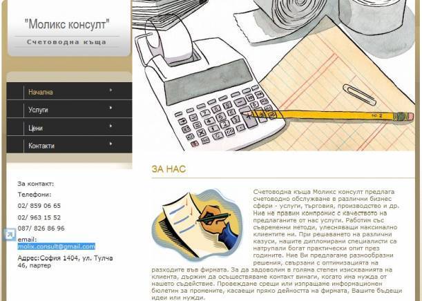 Моликс консулт - град София | Счетоводство, одит и мониторинг