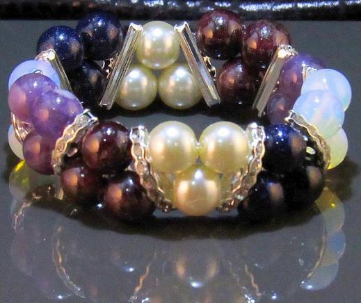 Дамска двойна гривна от естествени камъни - DM-2216, city of Sofia | Jewelry - снимка 3