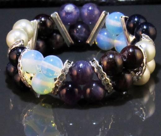 Дамска двойна гривна от естествени камъни - DM-2216, city of Sofia | Jewelry - снимка 4