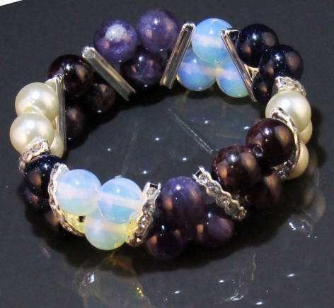 Дамска двойна гривна от естествени камъни - DM-2216, city of Sofia | Jewelry - снимка 6