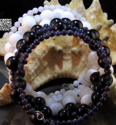 Уникална дамска гривна от естествени камъни Ин и Ян - DM-2018 - снимка 3