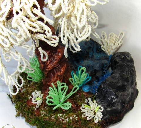 Сувенир - Декоративно дърво Китайска Глициния с водопад - 30 см - снимка 5