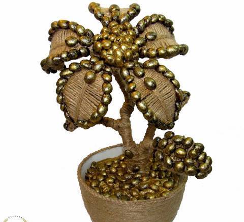 Сувенир - Декоративно цвете с кафе - 30 см - град София | Други - снимка 2