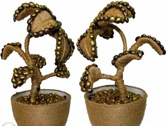 Сувенир - Декоративно цвете с кафе - 30 см - град София | Други - снимка 4