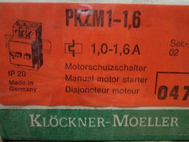 Моторна защита Klockner- Moeller - city of Plovdiv | Machinery - снимка 4