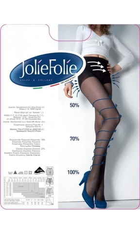 Jolie Folie 40DEN черни, телесни, бежови оформящи чорапогащници големи размери 80-95кг Жоли Фоли - снимка 3