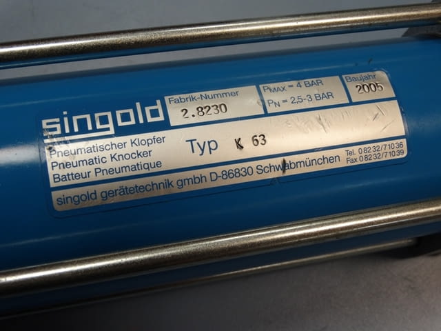 Ударен пневматичен цилиндър Singold Лека промишленост, На дребно - град Пловдив | Промишлено Оборудване - снимка 6