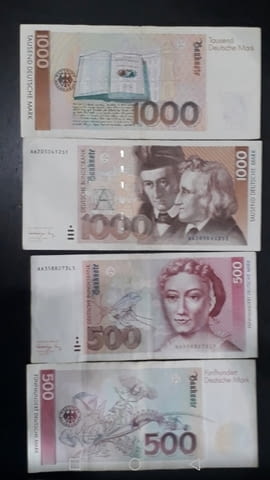 Изкупувам германски марки с номинал от 500 и 1000 марки, град София | Нумизматика / Бонистика