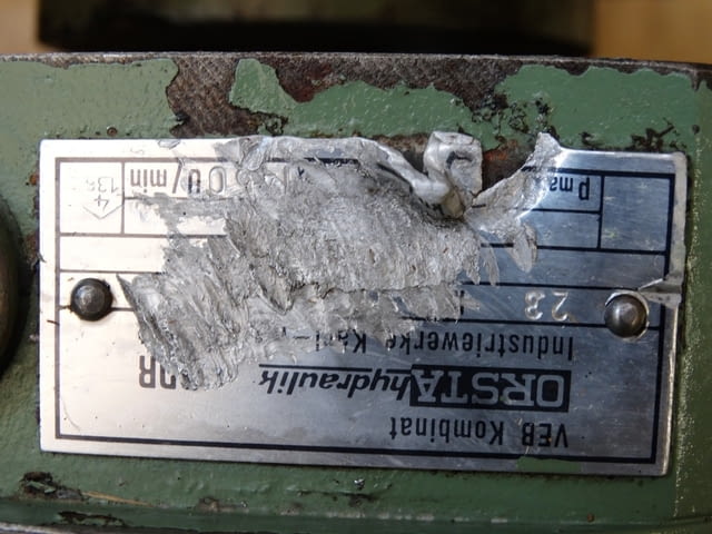 Хидравлична помпа ORSTA 100/120R TGL-1874, град Пловдив | Машини / Съоръжения - снимка 6