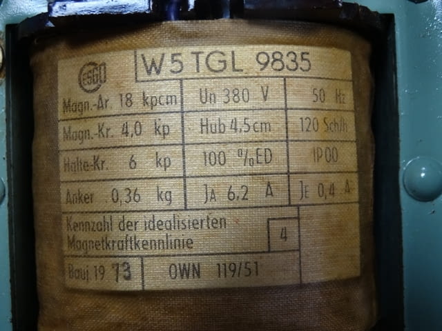 Електромагнит - solenoid TGL-9835 Машиностроене, На дребно - град Пловдив | Промишлено Оборудване - снимка 5