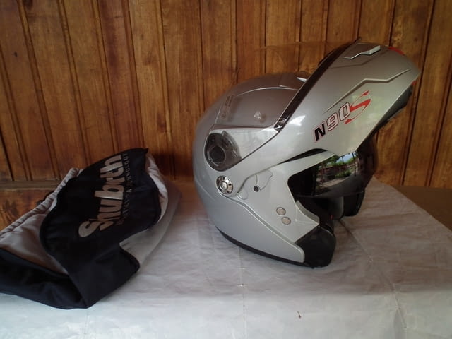 Nolan N90S отварящ се с тъмни очила мото шлем каска - град Левски | Други - снимка 1