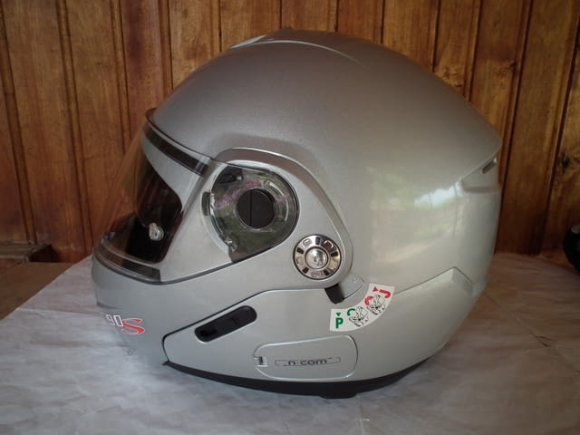 Nolan N90S отварящ се с тъмни очила мото шлем каска - град Левски | Други - снимка 3