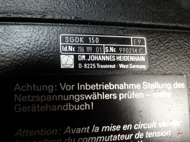 Контролер Heidenhain SGDK-150 - град Пловдив | Машини / Съоръжения - снимка 6