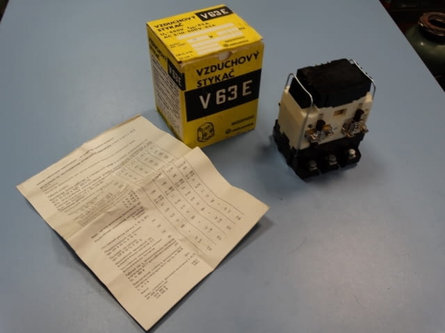 Контактор чешки V63E Машиностроене, На дребно - град Пловдив | Промишлено Оборудване - снимка 1