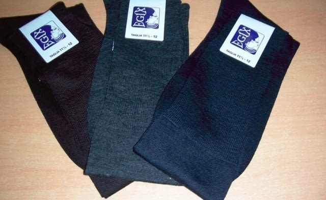 Egix 39-42, 43-45, 45-47 черни, графит, сини, светлосиви три четвърти мъжки вълнени чорапи до коляното - снимка 2