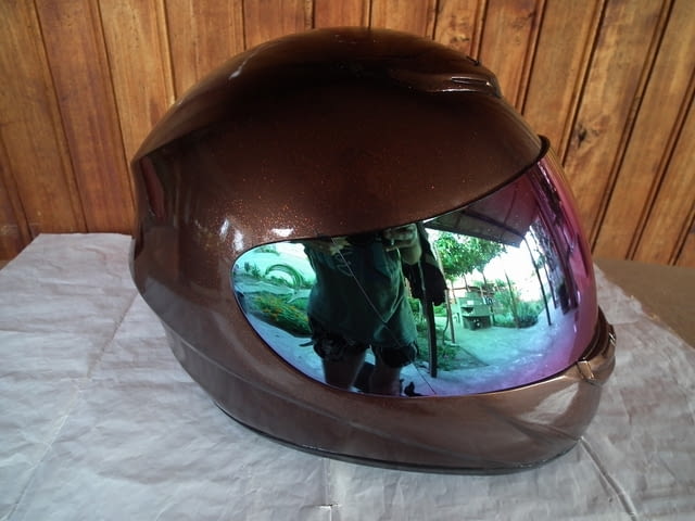 Рисуван мото шлем (аерография) каска - град Левски | Други - снимка 5