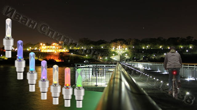 Светеща LED капачка за вентил на гума + ПОДАРЪК батерии, град Бургас | Резервни Части - снимка 8