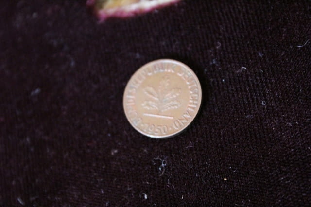 Колекционерска монета от 1 Pfenig 1950 година, град Видин | Нумизматика / Бонистика - снимка 4