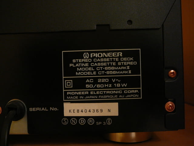 Pioneer ct-656 mark ii - град Пазарджик | Ресийвъри / Усилватели - снимка 6