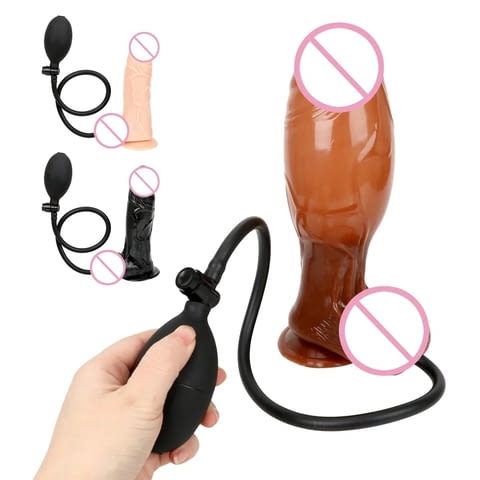 Различни видове Анални надуваеми разширители с помпа Elvis Black - снимка 1