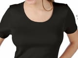 MAP S, M светлосиня италианска дамска микрофибърна тениска с къс ръкав женски тениски с къси ръкави