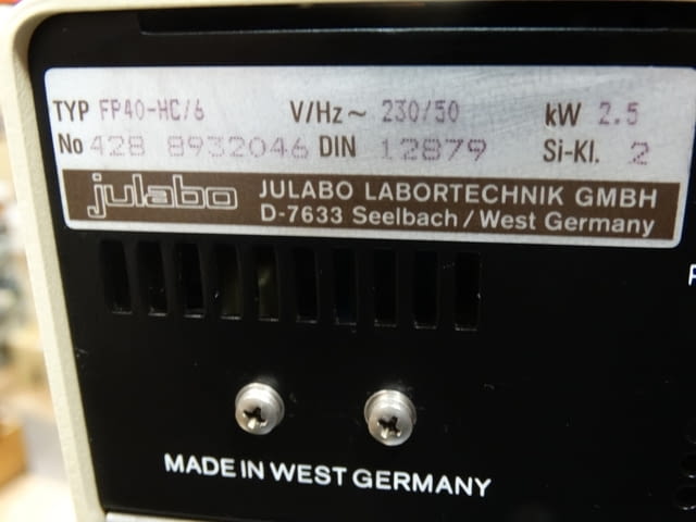 Лабораторен термостат Julabo FP 40-HC - city of Plovdiv | Machinery - снимка 9