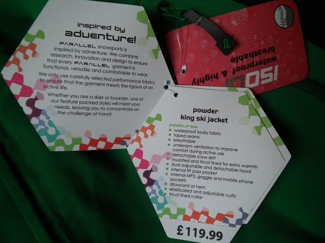 Ски яке Parallel Powder King сноуборд зимно ново, град Левски | Зимни Спортове - снимка 5