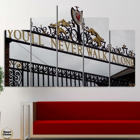 Декоративно пано за стена от 5 части - Ливърпул - Портата Бил Шенкли на Анфийлд - HD-1892 - снимка 2