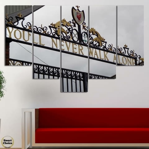 Декоративно пано за стена от 5 части - Ливърпул - Портата Бил Шенкли на Анфийлд - HD-1892 - снимка 3
