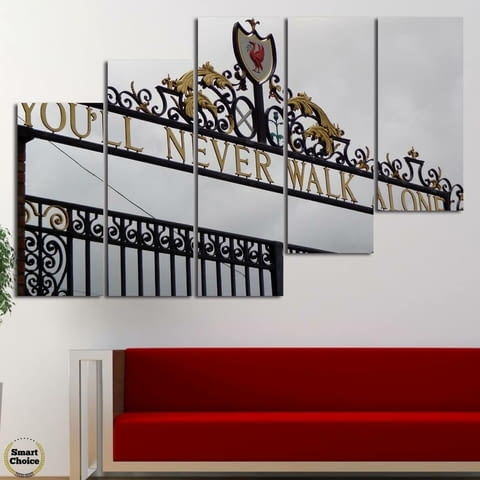 Декоративно пано за стена от 5 части - Ливърпул - Портата Бил Шенкли на Анфийлд - HD-1892 - снимка 5