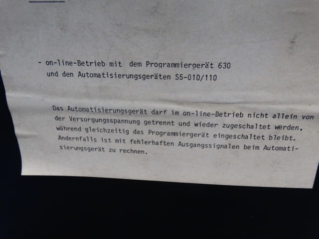 Tester Siemens PROGRAMMIERGERAT 630 C Енергетика, На дребно - град Пловдив | Промишлено Оборудване - снимка 4