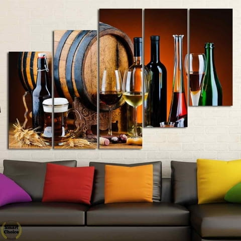 Декоративно пано за стена от 5 части с традиционна българска изба - HD-906 - снимка 5