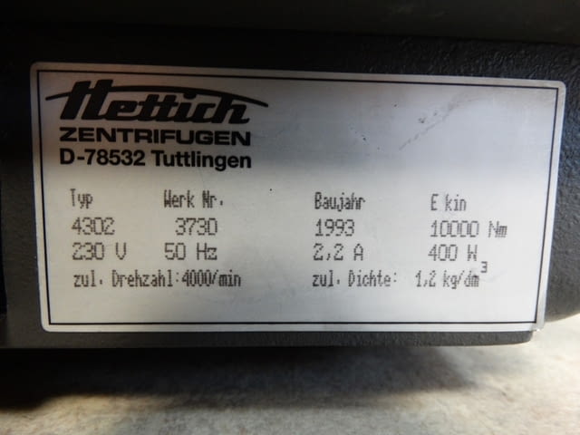 Лабораторна центрофуга Hettich Rotanta, град Пловдив | Промишлено Оборудване - снимка 9