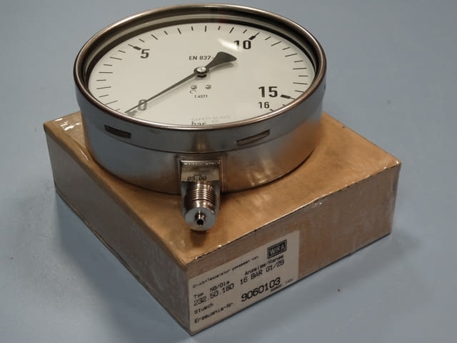 Манометър WIKA Ф160 mm, 16bar Тежка промишленост, На дребно - град Пловдив | Промишлено Оборудване - снимка 1