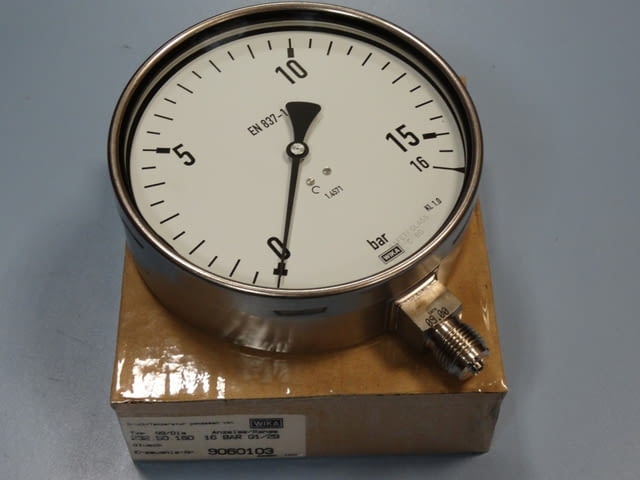Манометър WIKA Ф160 mm, 16bar Тежка промишленост, На дребно - град Пловдив | Промишлено Оборудване - снимка 2